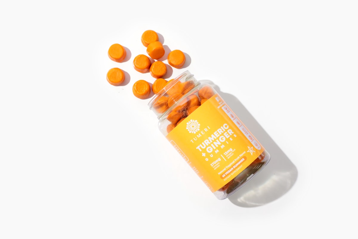 Natural joint health ingredients and supplements displayed on a wooden table